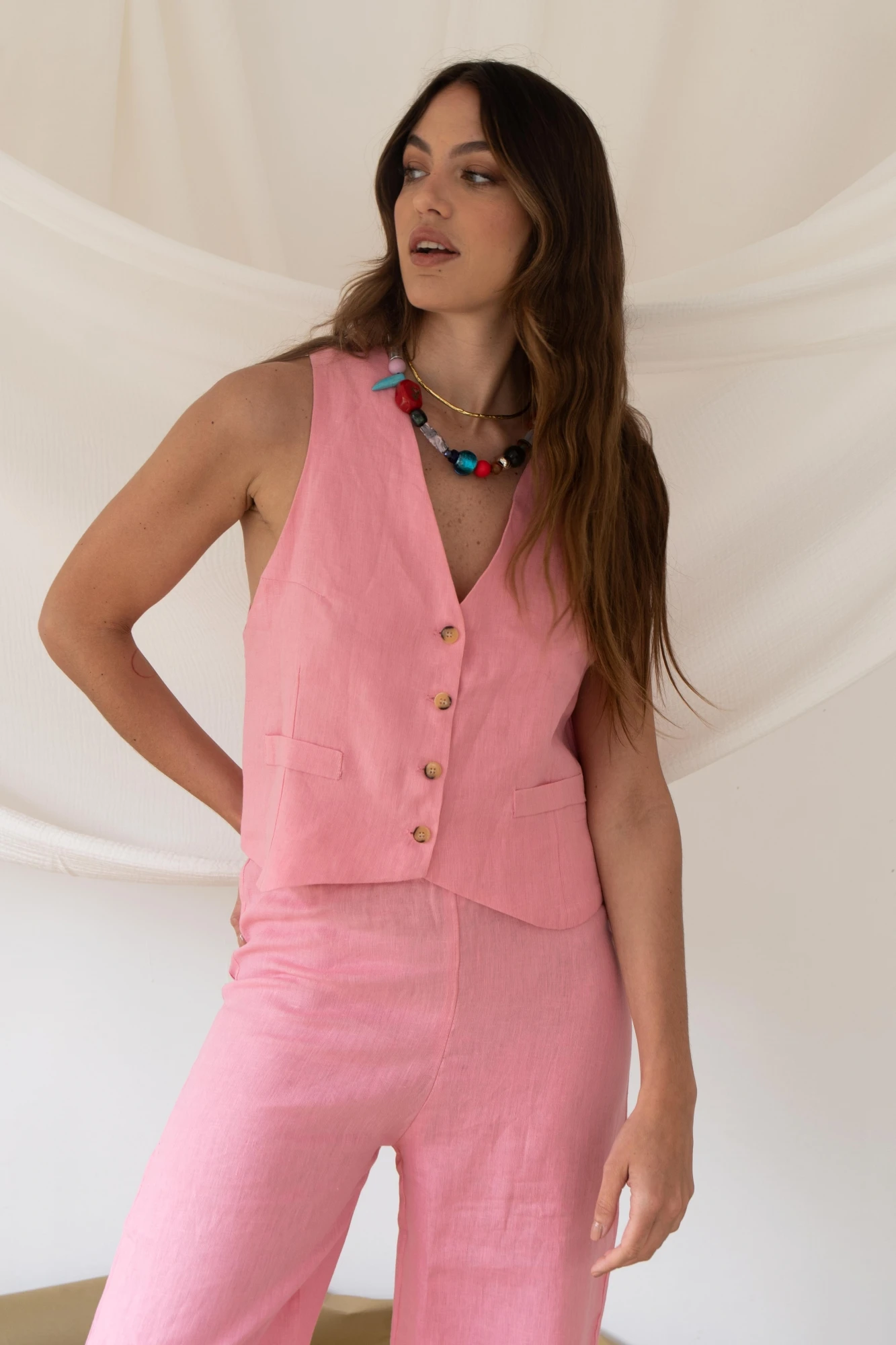 Avenue Vest rosado xs