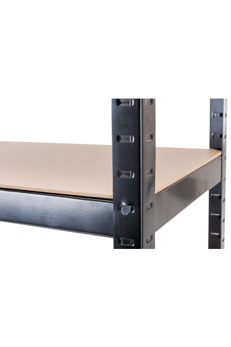 Estantería Metálica, Galvanizada Y Encastrable Negro Estantería Metálica, Galvanizada Y Encastrable Negro