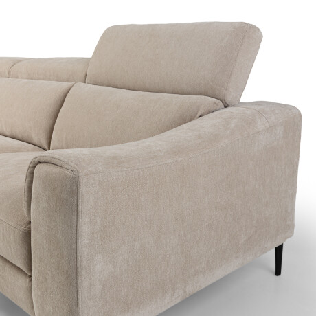 Rinconera Luke - Tela Microfibra - Chaise Izquierda 6686-4 Beige