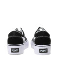 Championes de Mujer PONY Plataforma Casual Negro - Blanco