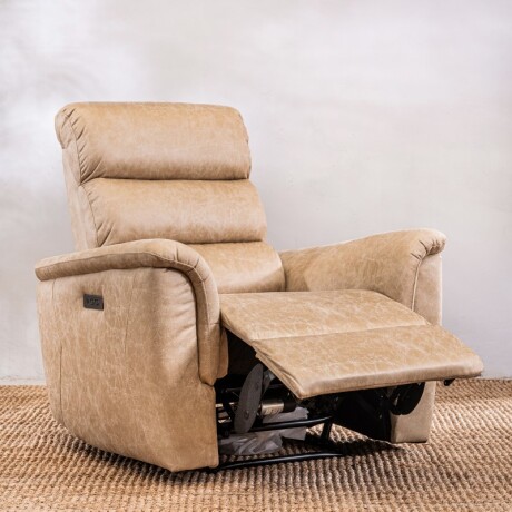 Sillón Reclinable Benson 1 Cuerpo Beige Beige