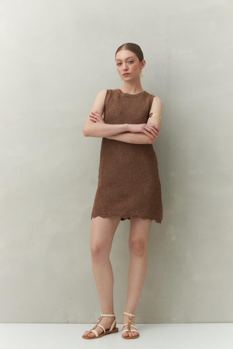 VESTIDO CALA Cobre