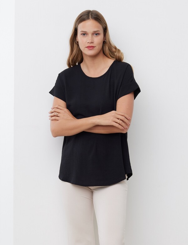 Blusa Crepe NEGRO