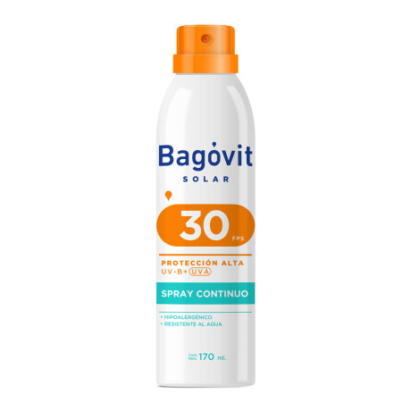 Protector solar spray continuo FPS30 Bagóvit 170ml Protector solar spray continuo FPS30 Bagóvit 170ml