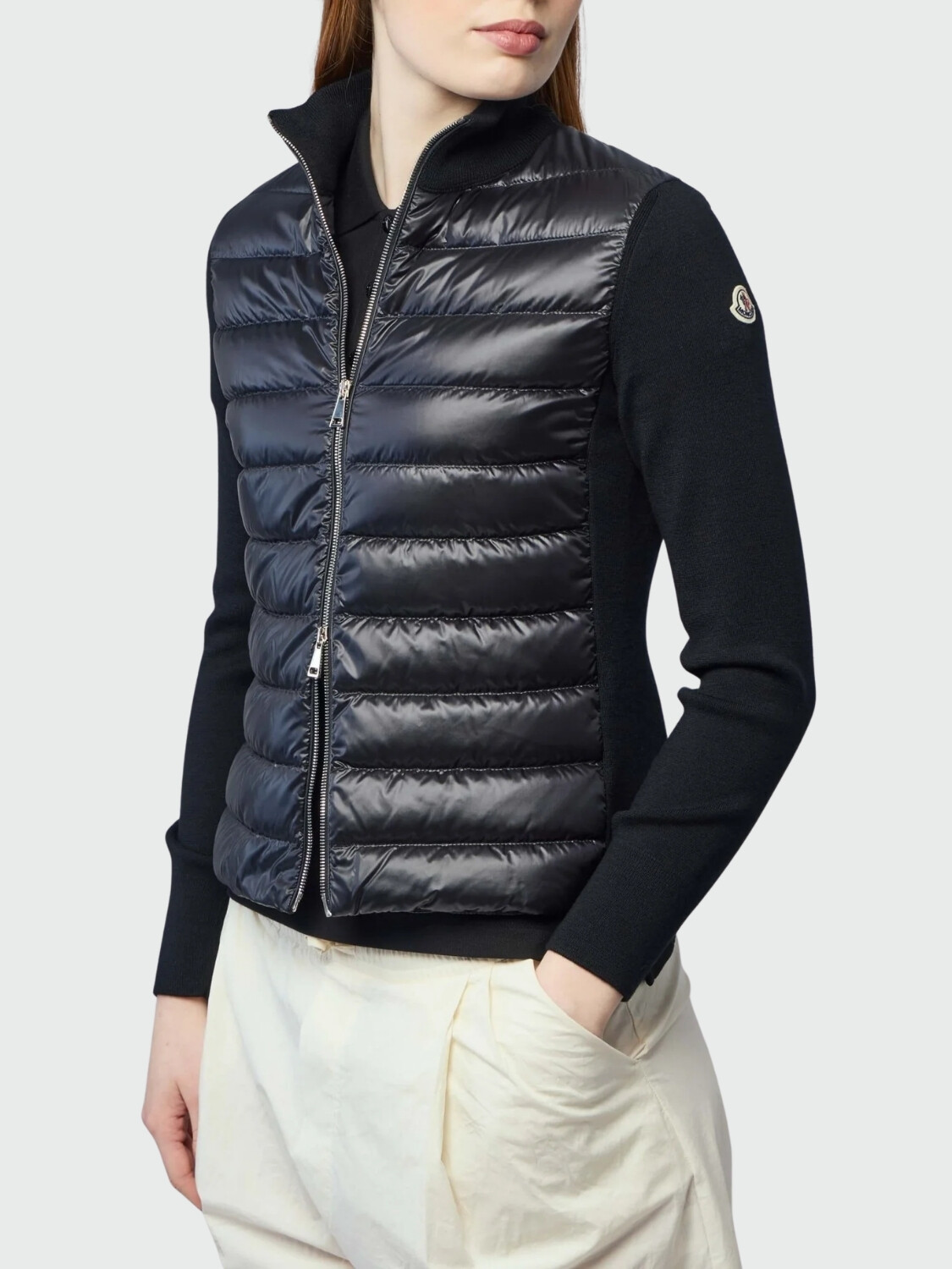 MONCLER - Cárdigan de Punto Negro