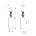 DISPENSADOR DE JABÓN ACERO INOXIDABLE 304 / 500 ML TRAMONTINA Dispensador De Jabón Acero Inoxidable 304 / 500 Ml Tramontina