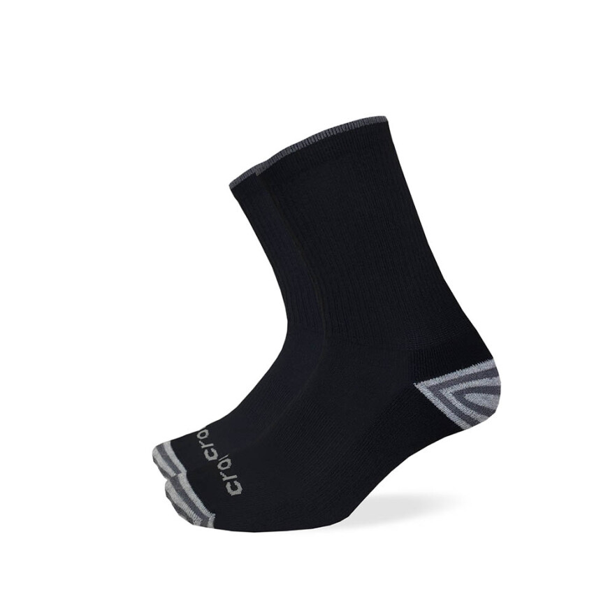Socks Stripe H/T Crew - Unisex Black/grey