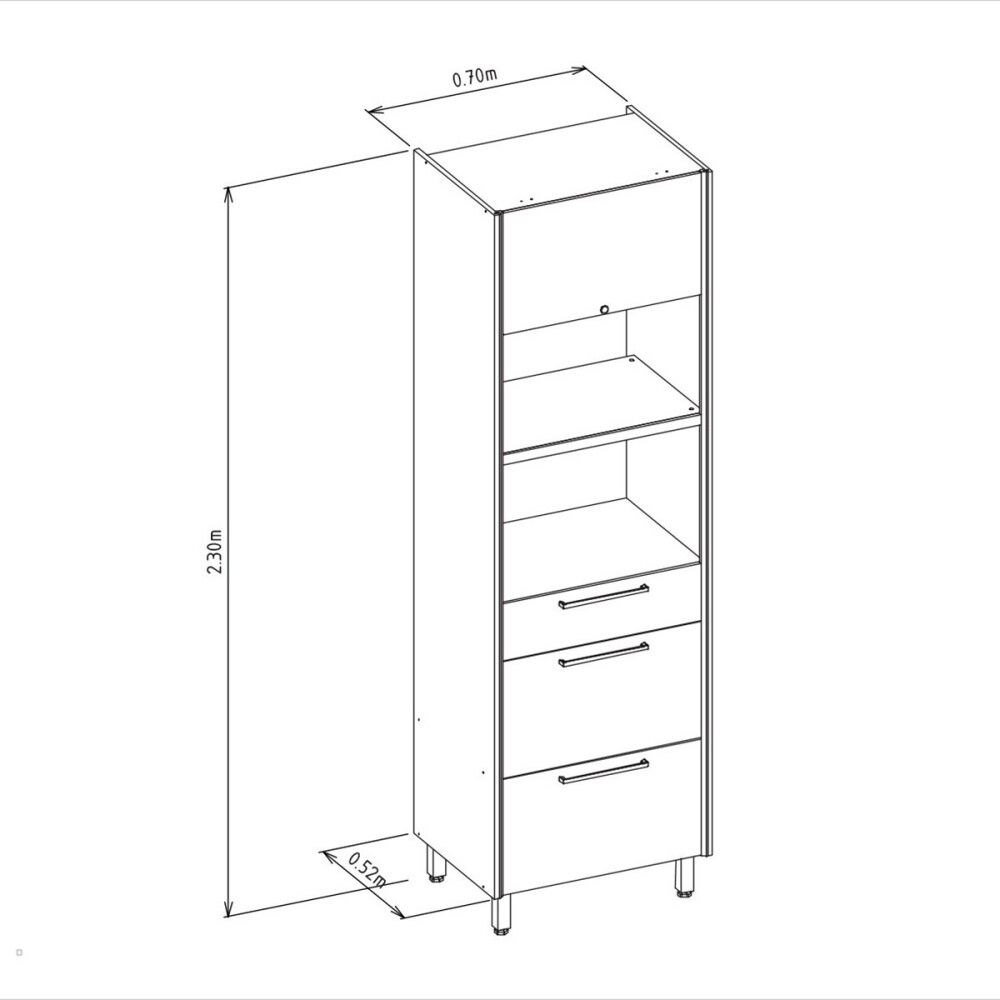 MUEBLE PARA 2 MICROONDAS MODELO ATENA Mueble Para 2 Microondas Modelo Atena