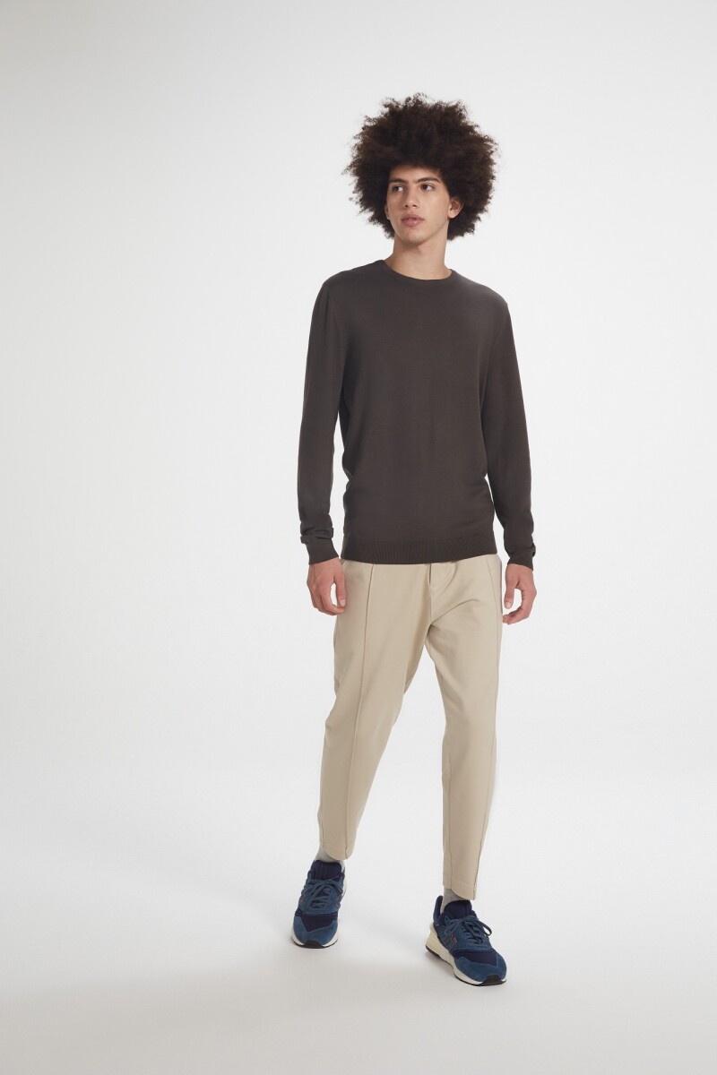 BLUSAO MASCULINO ADULTO (SWEATER) - CINZA ESCURO 