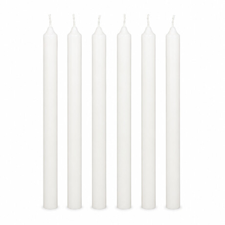 Velas blancas 6 unidades x 14cm Velas blancas 6 unidades x 14cm