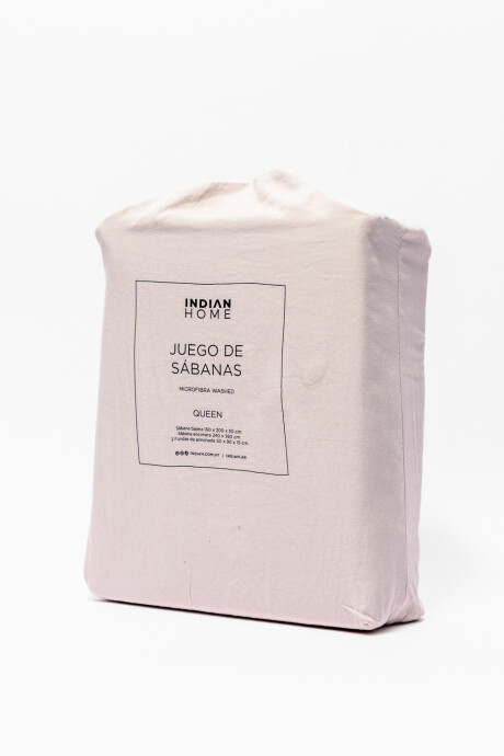 Sábanas 2 Plazas Queen Microfibra Washed Gris