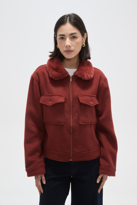Chaqueta Koryn Ladrillo