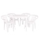Juego De Mesa + 4 sillas Bela Vista BLANCO