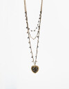 Collares Largos Color Collar Largo Corazón Antique Gold - Dorado Antique Gold
