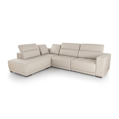 Rinconera Seúl (Retráctil) - Cuero Básico - Chaise izquierdo Arena - (Preventa)