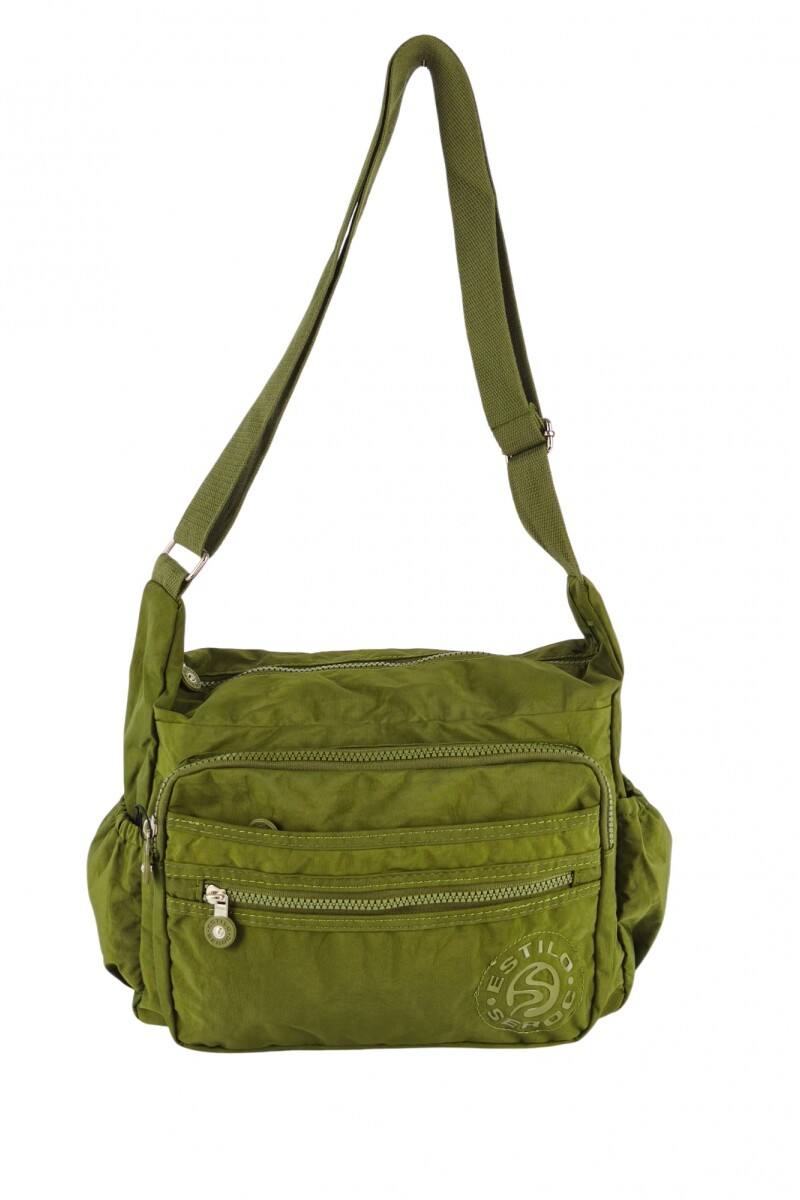 Morral con bolsillos Verde