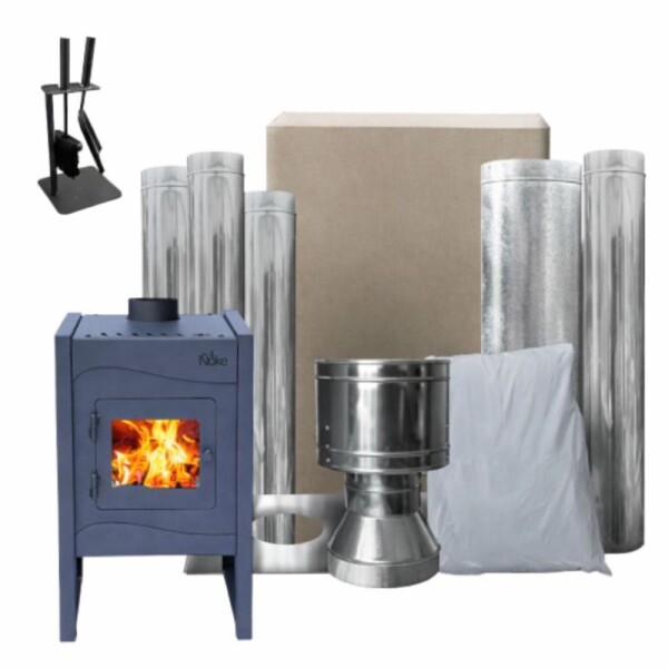CALEFACTOR ÑUKE WICHI 40 + KIT DE CAÑOS TECHO 1 PLANTA + PALA Y CEPILLO DE REGALO CALEFACTOR ÑUKE WICHI 40 + KIT DE CAÑOS TECHO 1 PLANTA + PALA Y CEPILLO DE REGALO