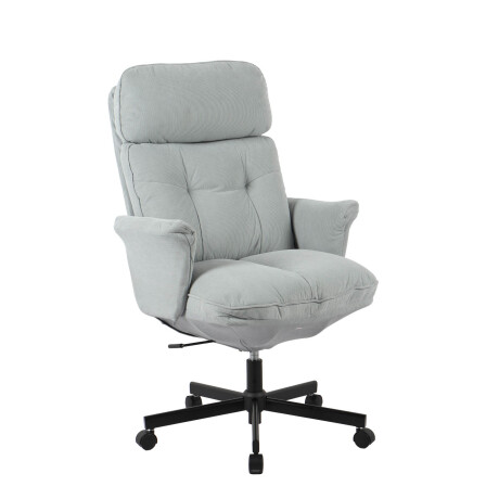 SILLA DE OFICINA GERENCIAL TELA-Y-METAL GRIS CICERÓN