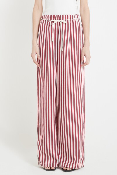 PANTALÓN RAYAS Bordo