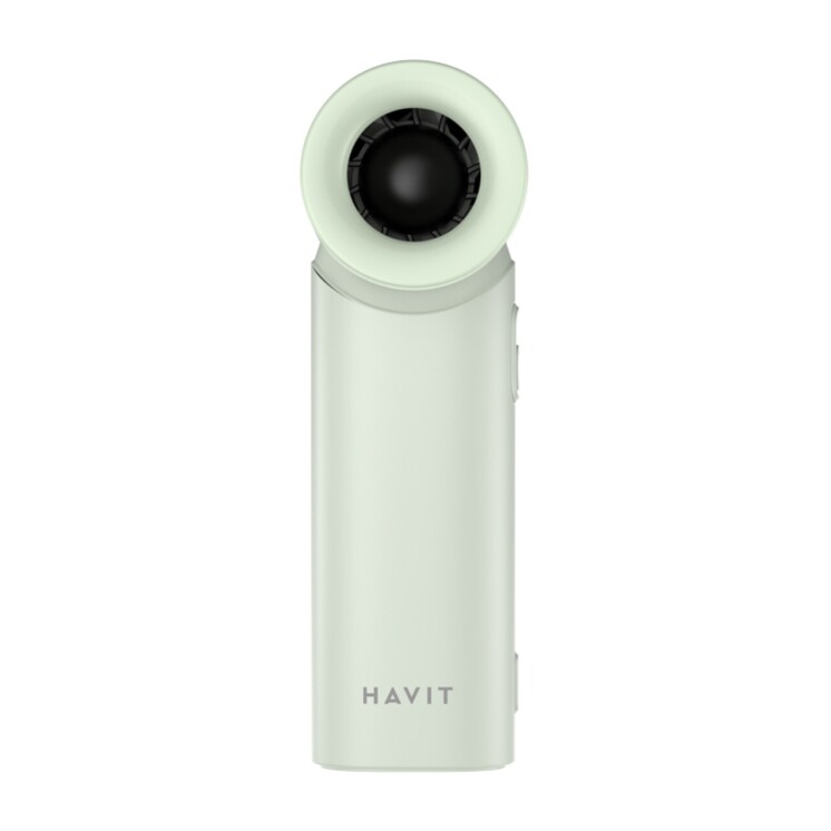 Ventilador portátil Havit HF610 recargable con 5 velocidades Green