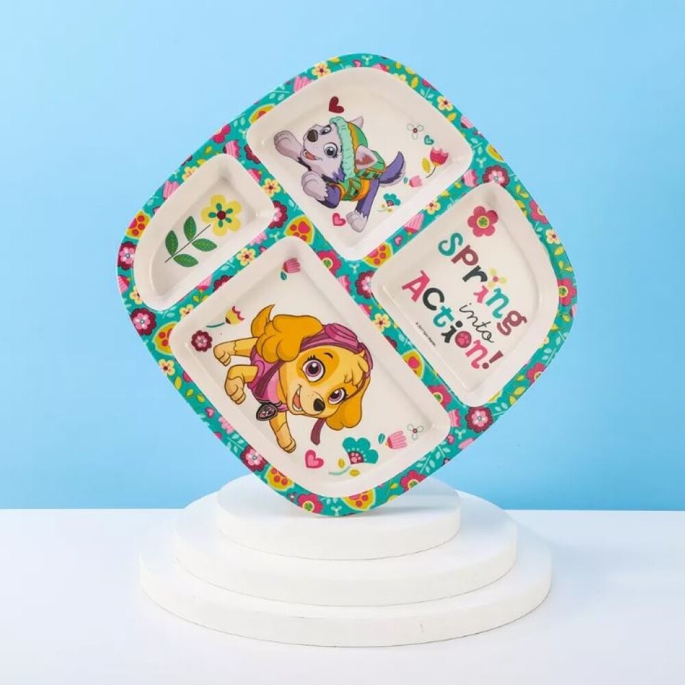Plato Bamboo C/Repart P Fem Paw Patrol BAZAR BAMBOO PLATO C/REPART PAW P FEM