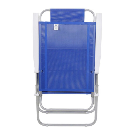 Silla Plegable de Aluminio 4 Posición Azul