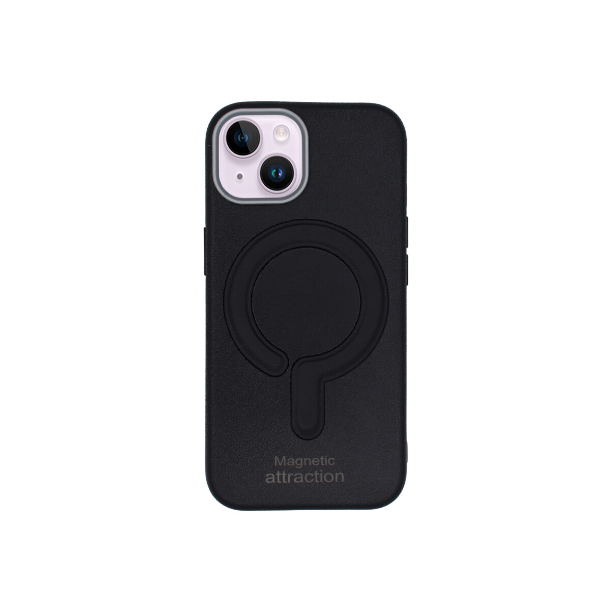 Protector para iPhone 13/14 texturada color negro 