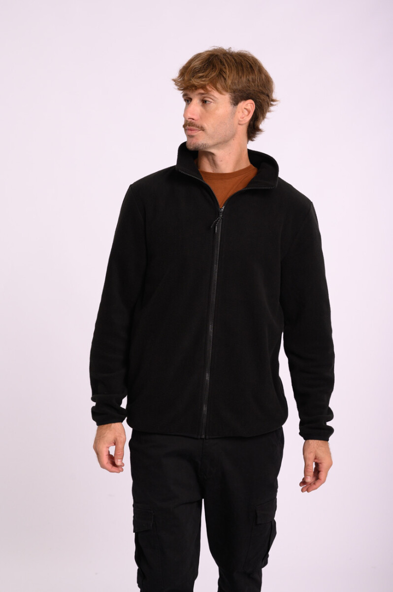 Campera polar básica - Negro 