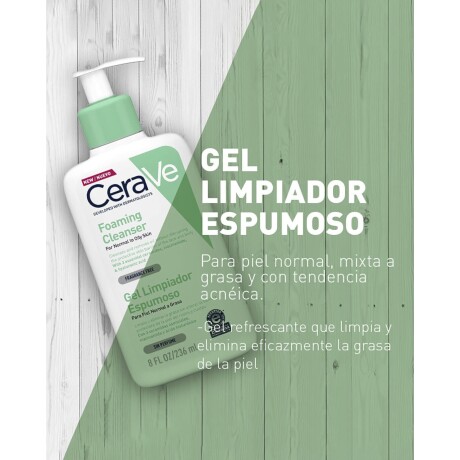 Gel limpiador espumoso de rostro y cuerpo CeraVe 236 ml Gel limpiador espumoso de rostro y cuerpo CeraVe 236 ml