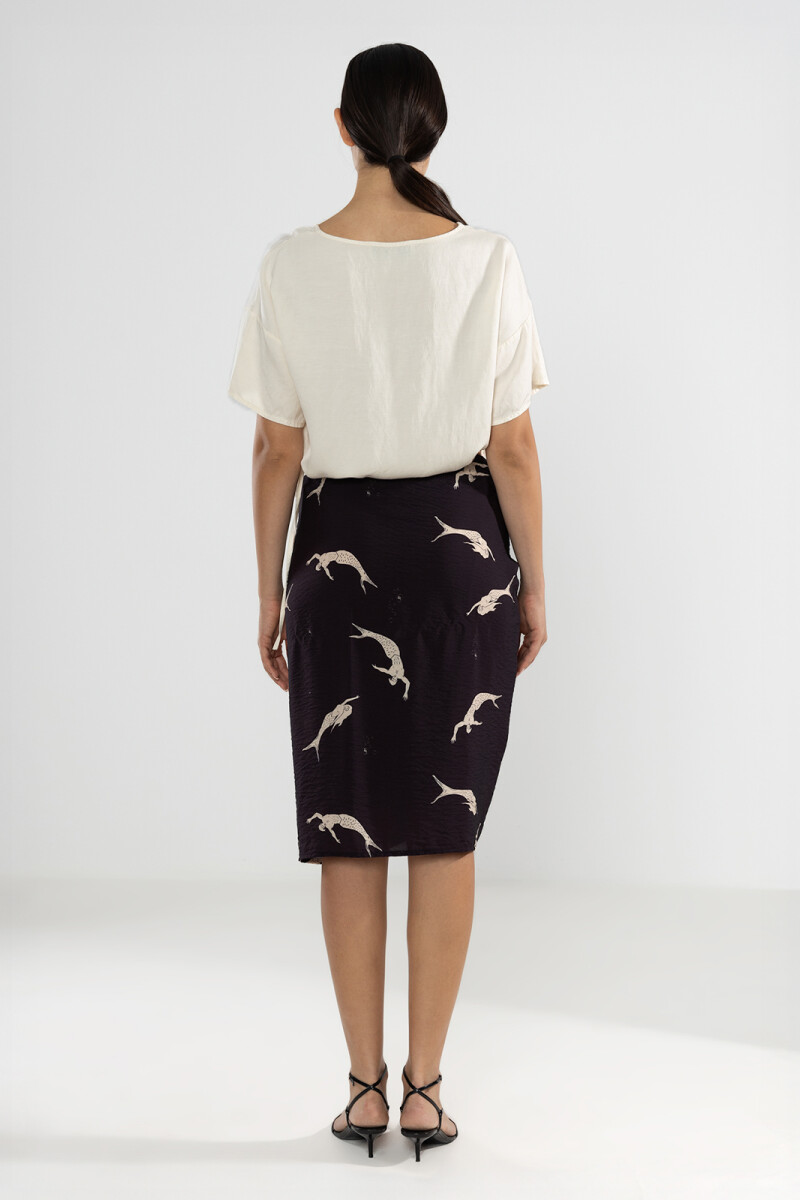 SHORT SLEEVE TOP Cream