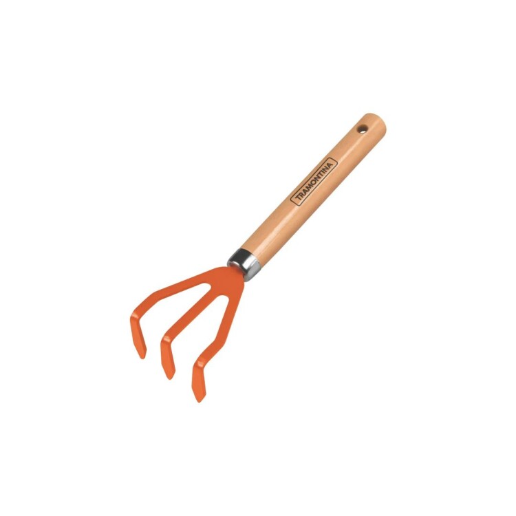 RASTRILLO METALICO 3 DIENTES CON MANGO MADERA TRAMONTINA RASTRILLO METALICO 3 DIENTES CON MANGO MADERA TRAMONTINA