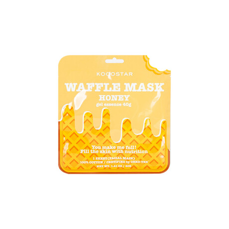 Mascarilla Facial Entera Waffle Miel Unica