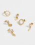 Aros Sets Con strass Set De Aros Con Strass - Dorado