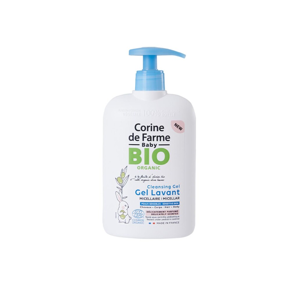 Gel Lavant Micellar Hair Body Baby Bio Organic Cleansing Corine de Farme - 500mL