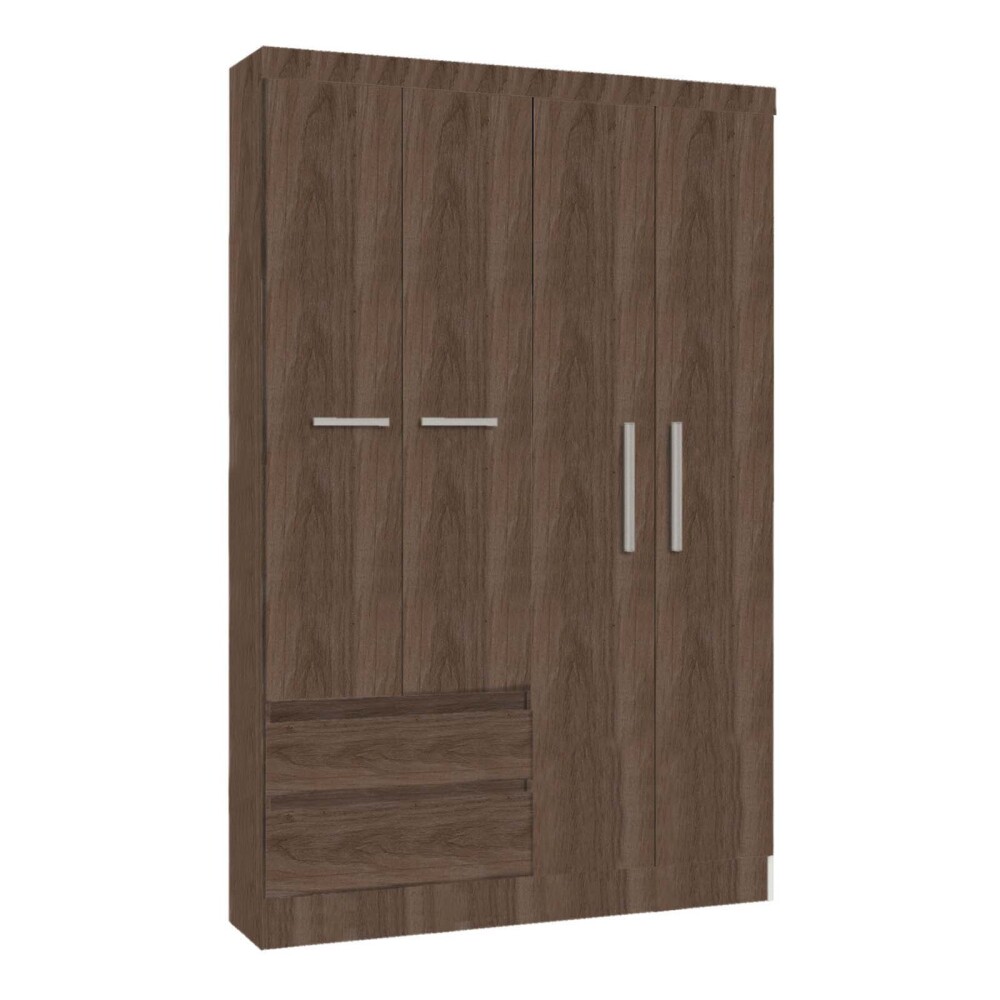 PLACARD ROPERO 4 PUERTAS MDP MARRON 0400R VIENA