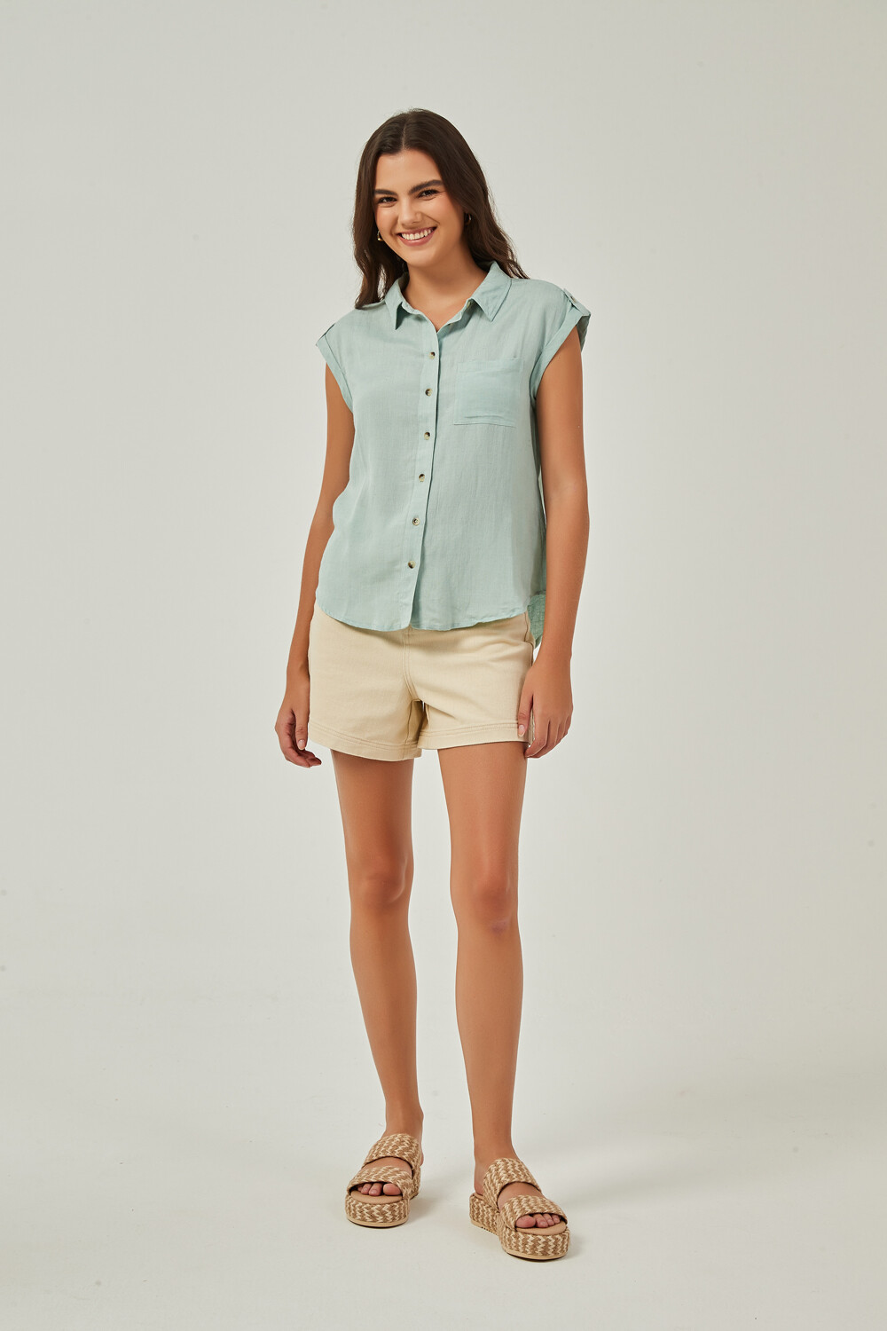 Camisa Gurad Verde Grisaceo