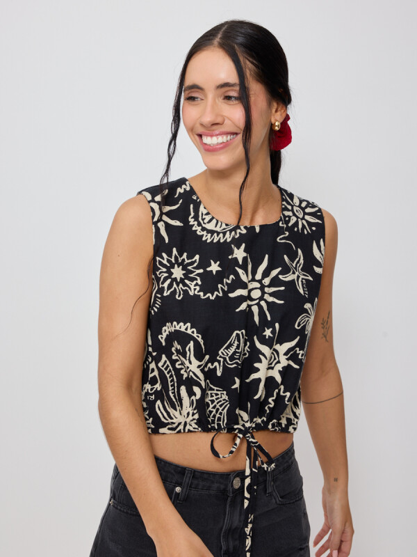 TOP CHENY RUSTY Negro