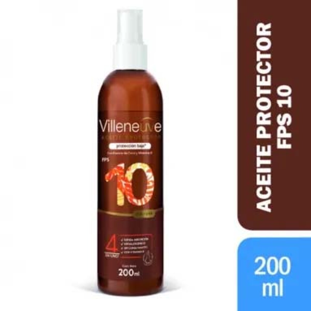 Protector Solar Villeneuve Aceite Protector FPF10 200ml 