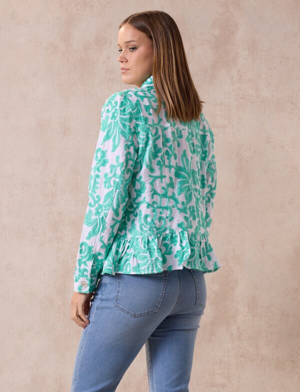 Camperita Bordada VERDE/MULTI