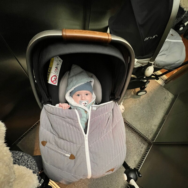 Funda polar para huevito de auto Beig