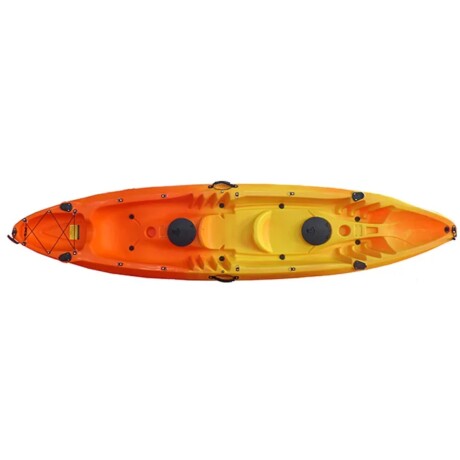 Kayak triplo 2 adultos + 1 niño Naranja amarillo