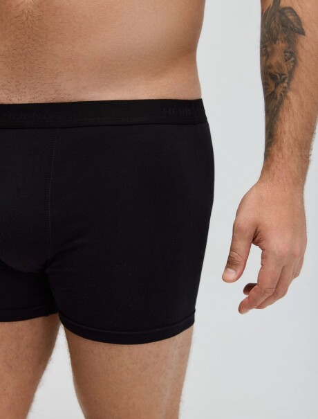 KIT DE 2 CALZONCILLOS MODELO BOXER NEGRO