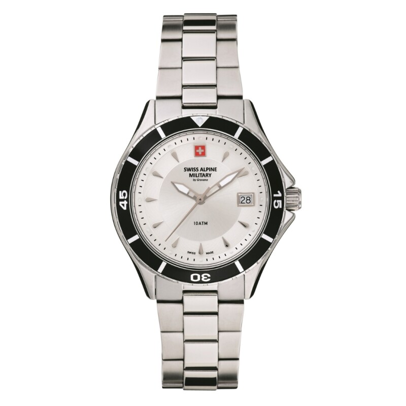 Reloj Swiss Alpine Military Aquatech 7740.1132 para mujer con correa de acero Reloj Swiss Alpine Military Aquatech 7740.1132 Para Mujer Con Correa De Acero