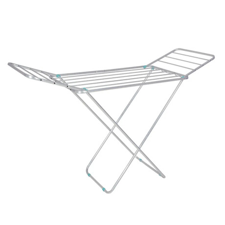 Tender Slim Plegable Alas Extensibles 9.3M Ropa Aluminio Mor Plateado