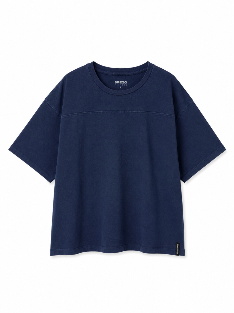 REMERA PONCHE - AZUL OSCURO 