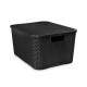 Caja ratán 15 lts NEGRO