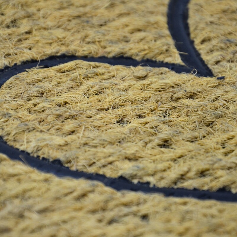 Felpudo coco/goma 40x60 cm CORAZONES