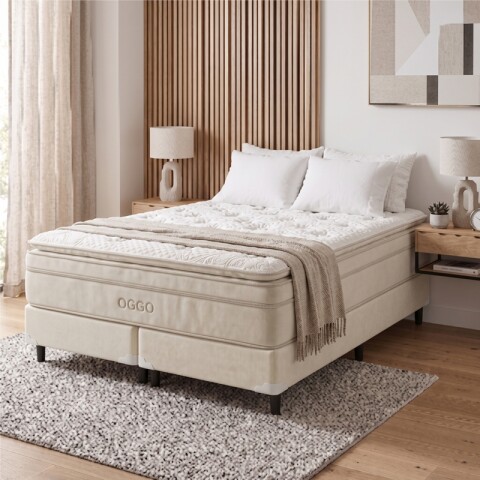 Sommier Copenhagen QUEEN SIZE – Espuma + Resortes Pocket individuales | Máximo confort y diseño premium GARANTIA 10 AÑOS Sommier Copenhagen QUEEN SIZE – Espuma + Resortes Pocket individuales | Máximo confort y diseño premium GARANTIA 10 AÑOS