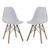 Silla De Comedor Eames Pack 2 Unidades Varios Colores Lumax Blanco