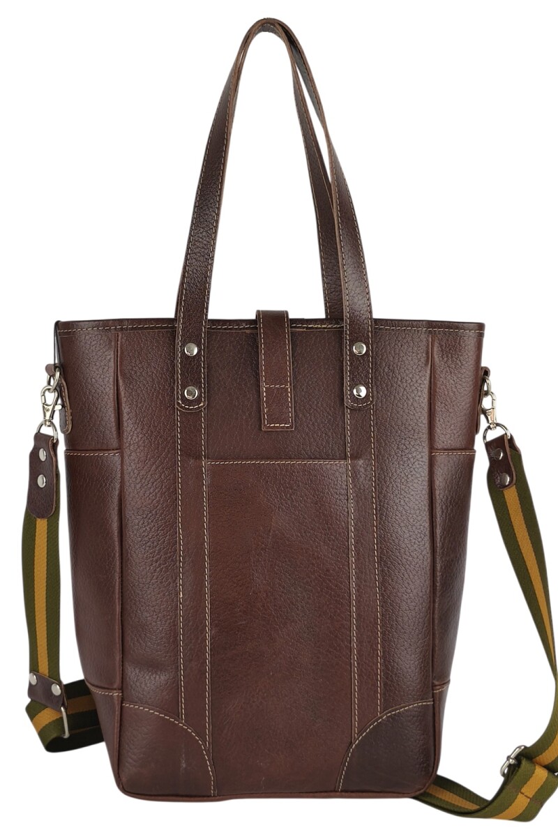 Bolso matero en cuero Chocolate